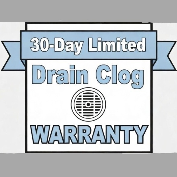 30-day limited drain clog warranty
