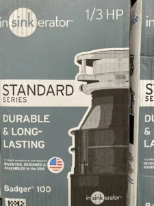 garbage disposal installed