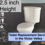 Toilet replacement plumbing service in Victor Valley
